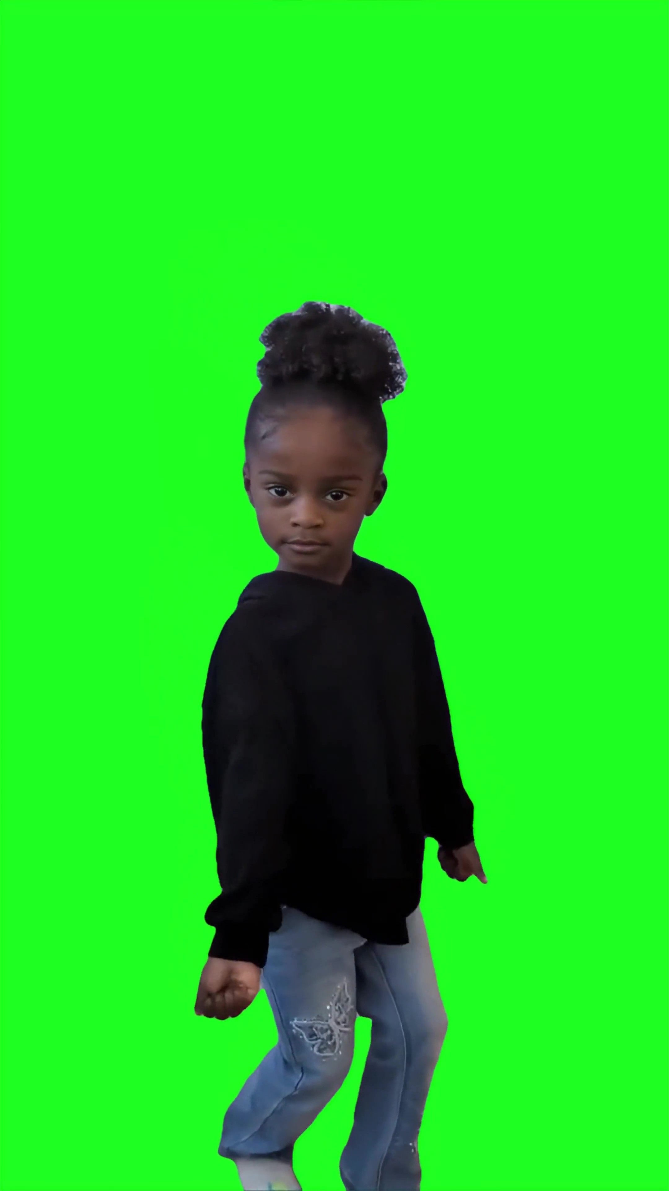 Girl doing shoulder dance
