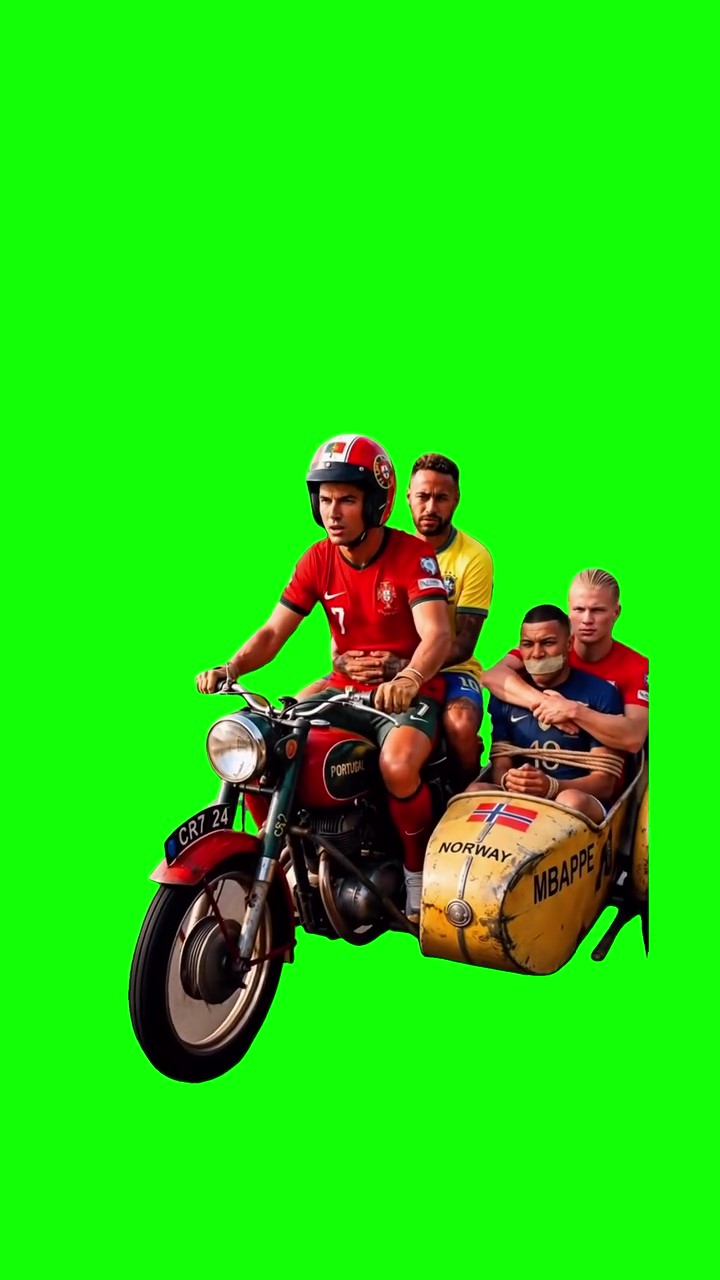 Goats Riding  green screen