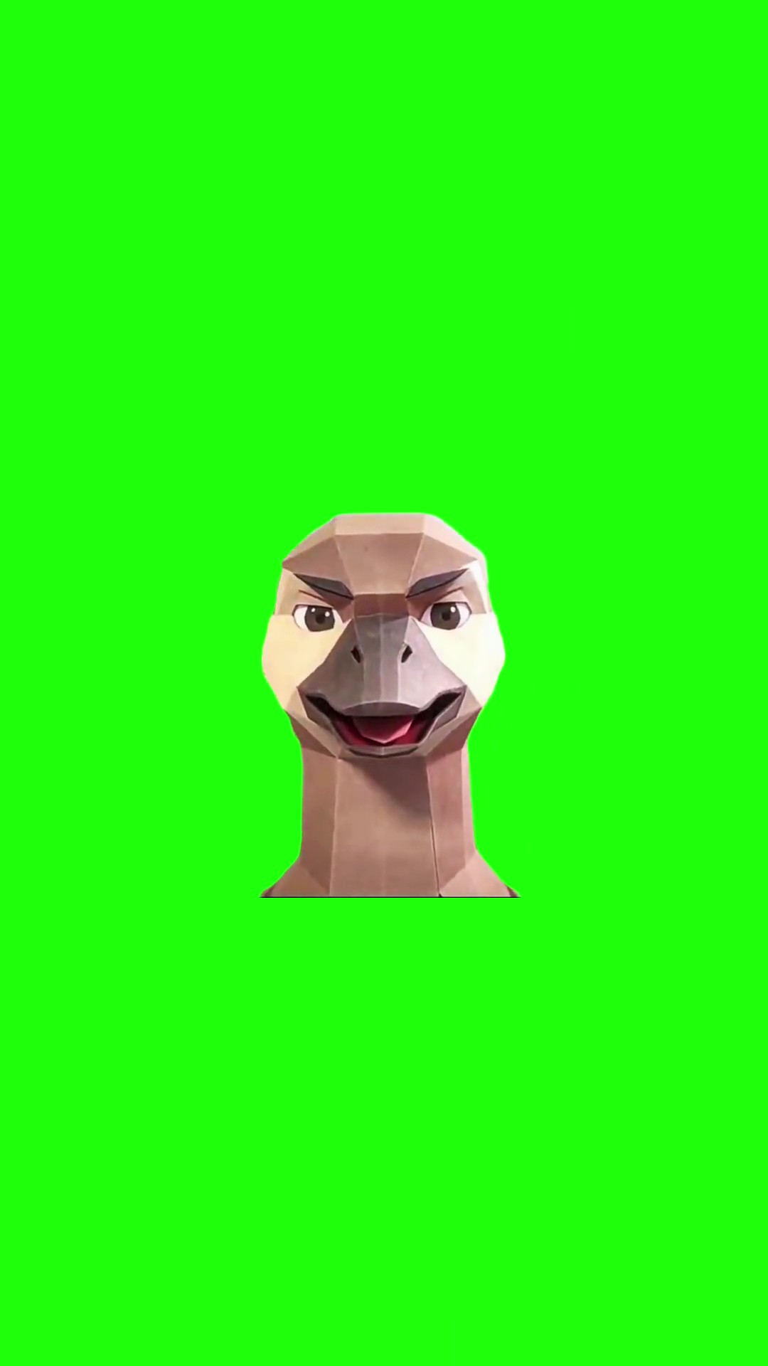 Goose Screaming Mama green screen