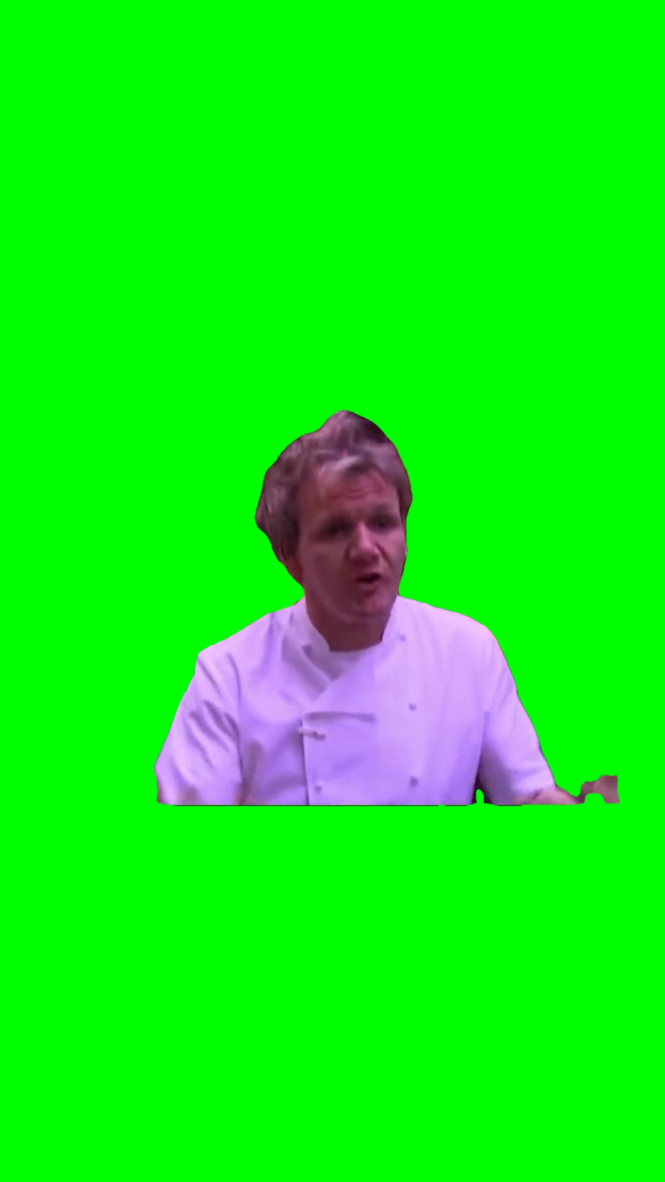 Gordon Ramsey they all shit green screen