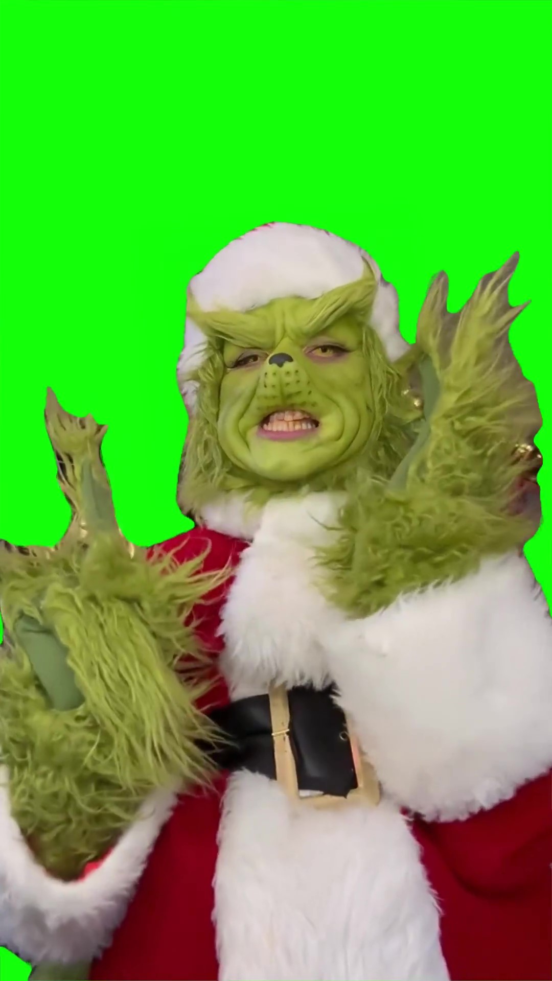 Grinch its time green screen