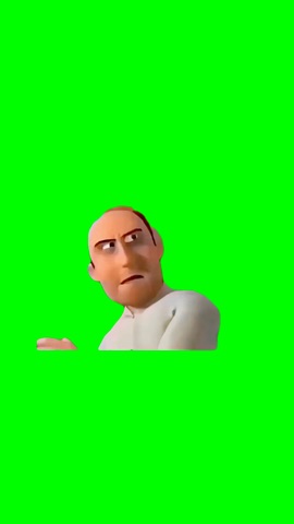 Guy Gives A Side Eye green screen