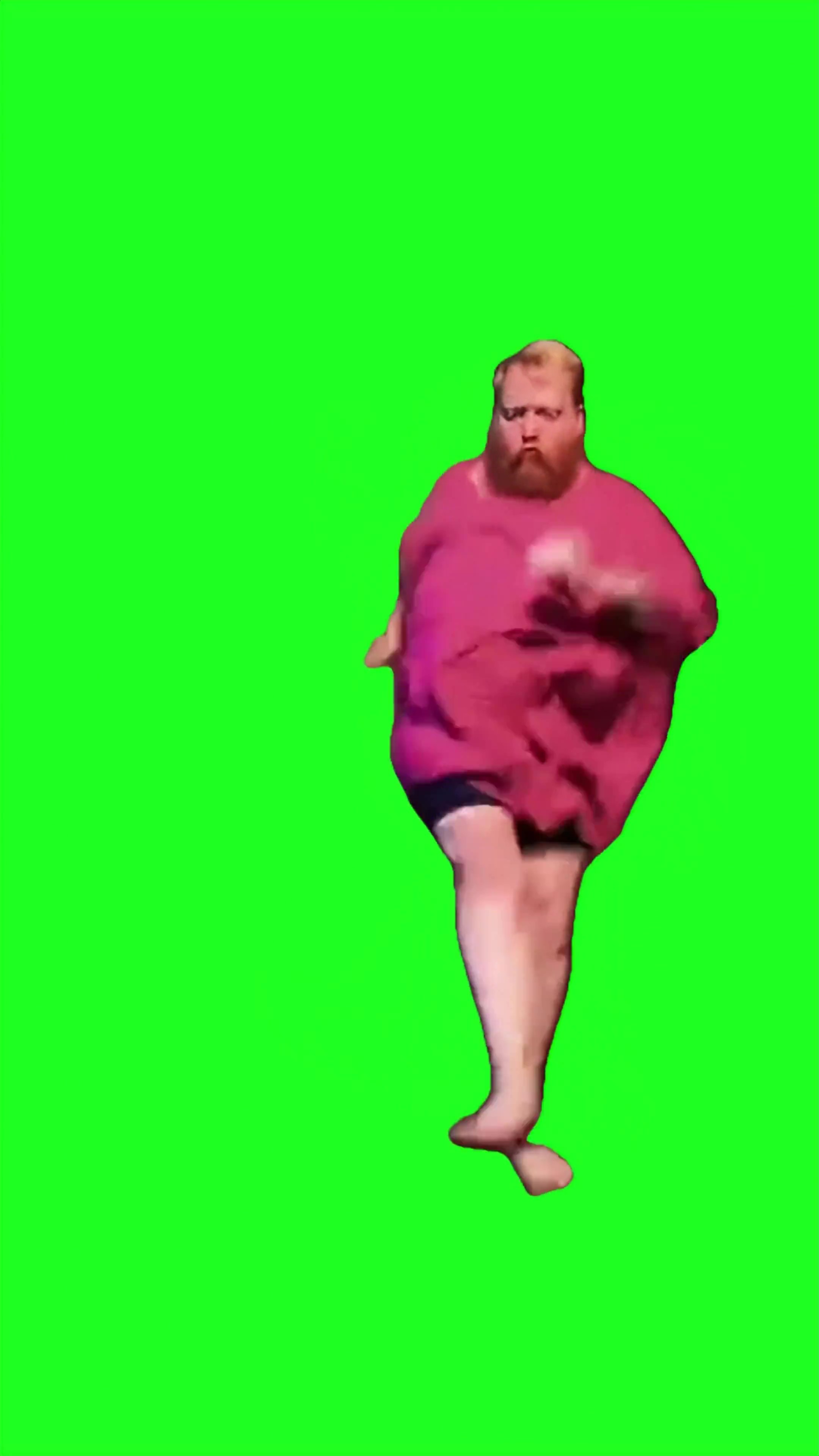 Guy dancing green screen