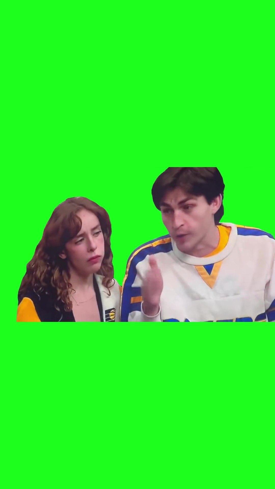 Guy explaining green screen