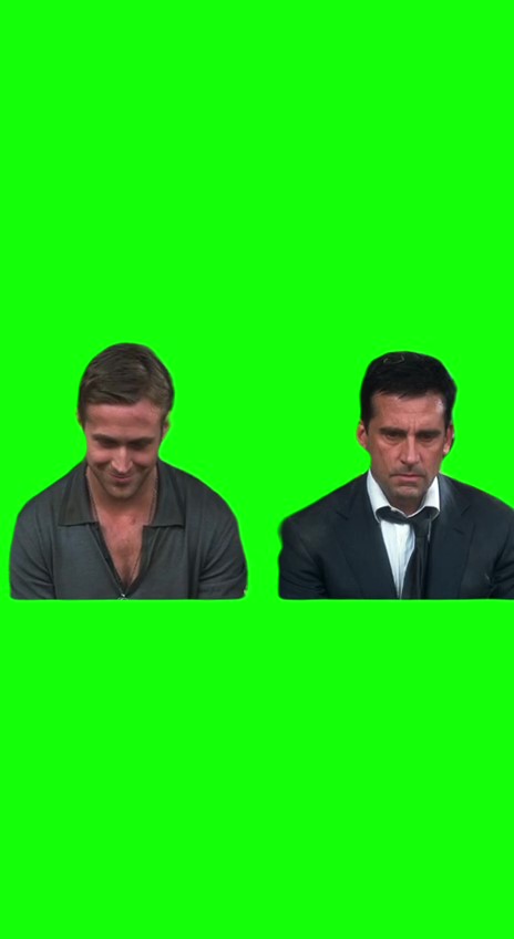 Guy laughing at his friend green screen