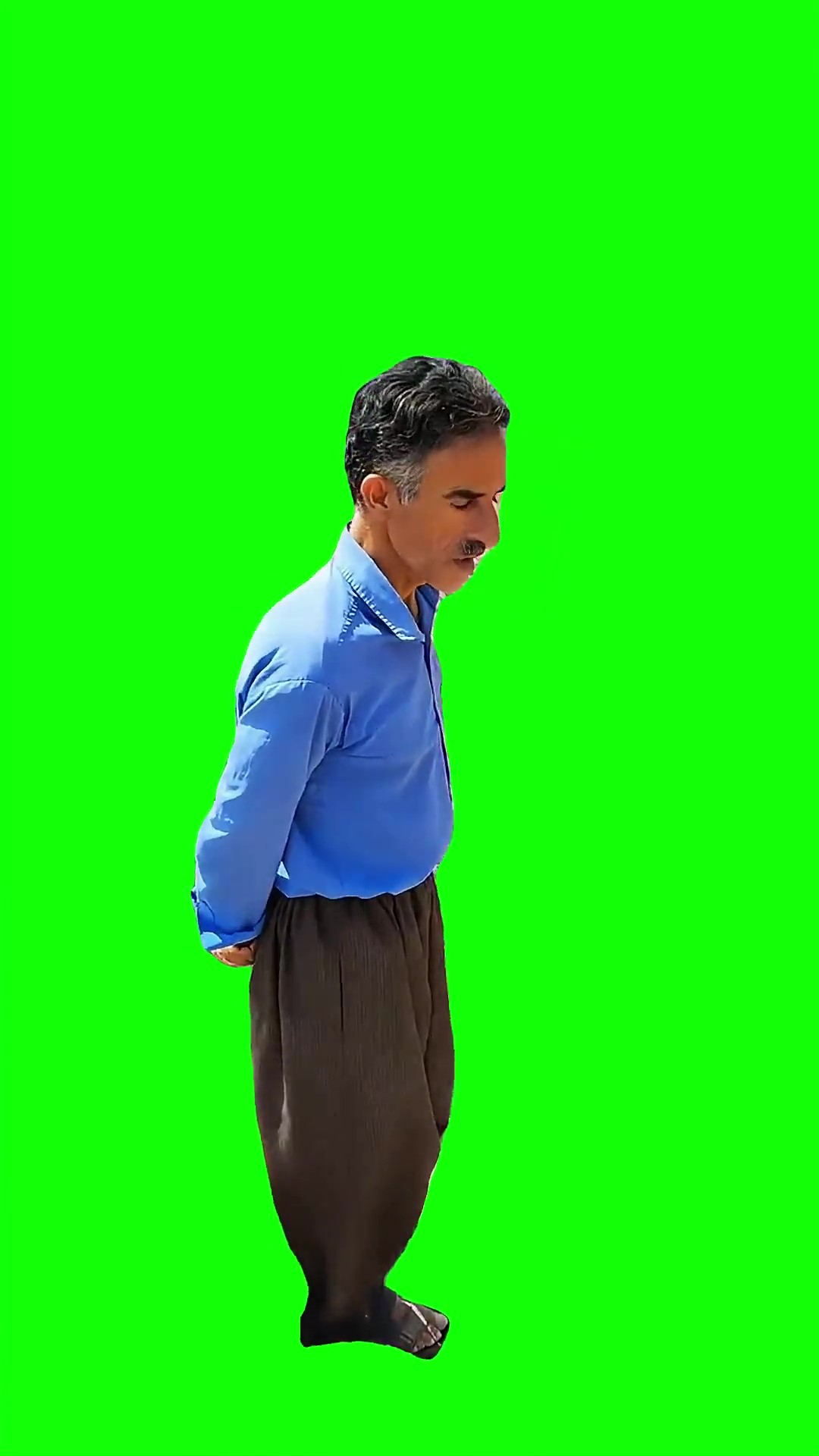 Guy singing phone ring green screen