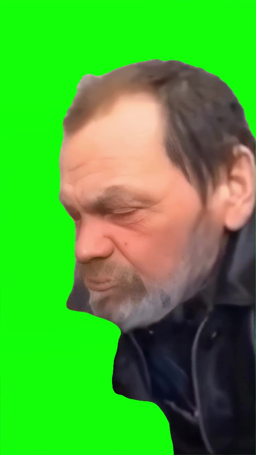 Guys smells food green screen