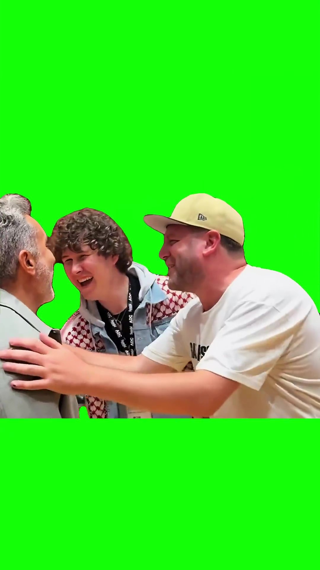 Guys staring green screen