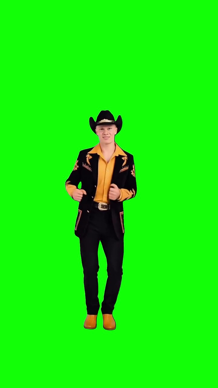 Haaland Dancing green screen