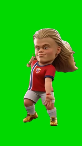 Haaland Dancing green screen