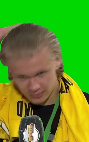 Haaland First Half Was Good Second Was Shit green screen