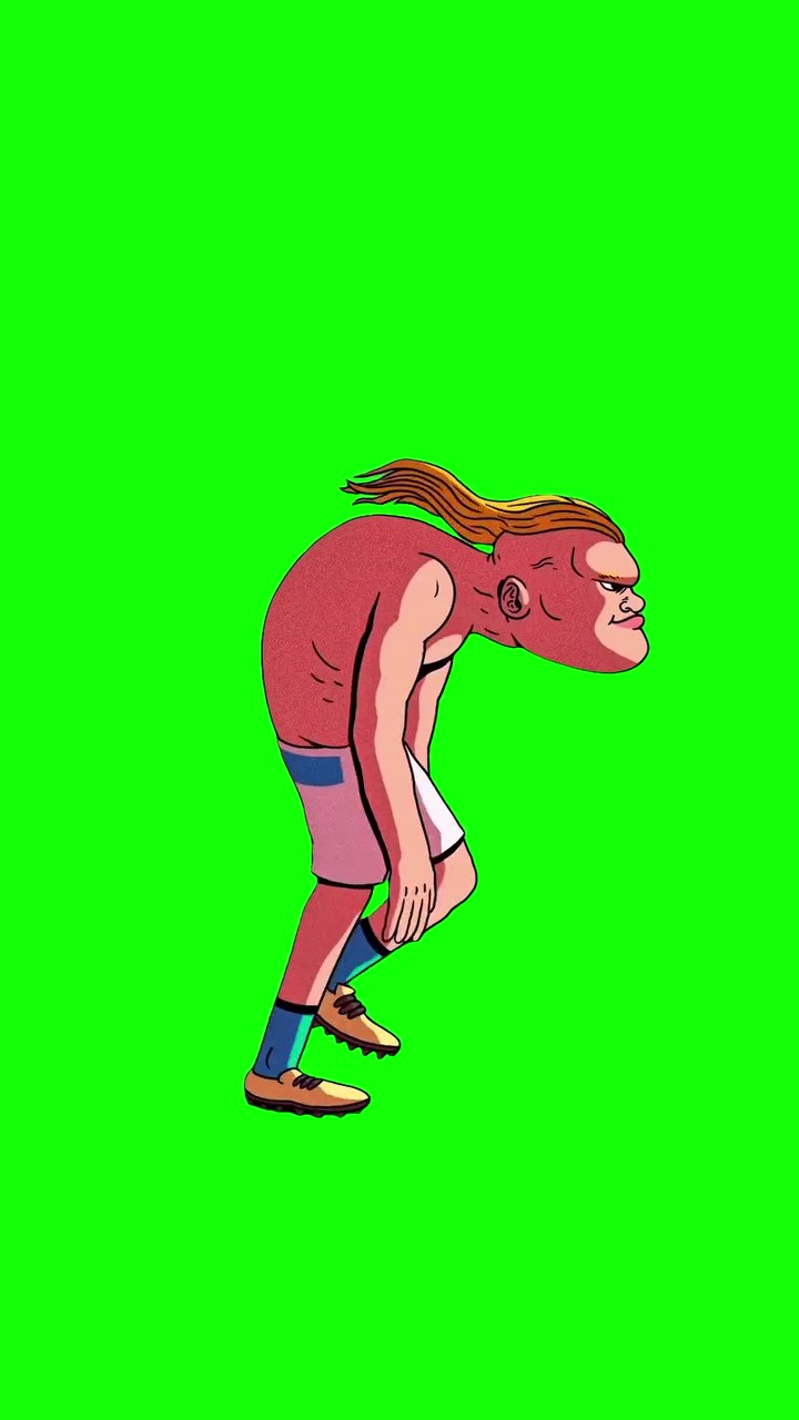Haaland Walking green screen