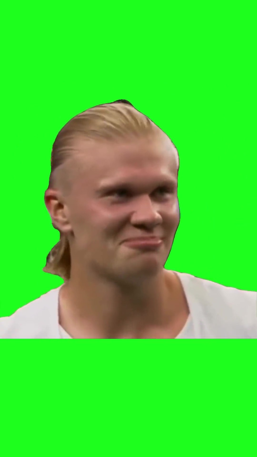 Haaland surprised green screen
