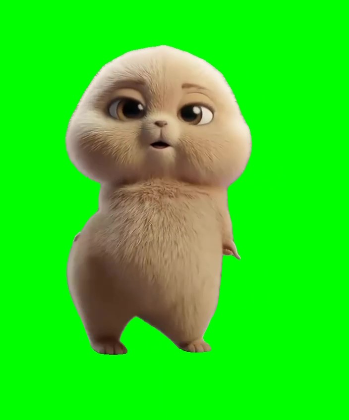 Hamster dancing green screen