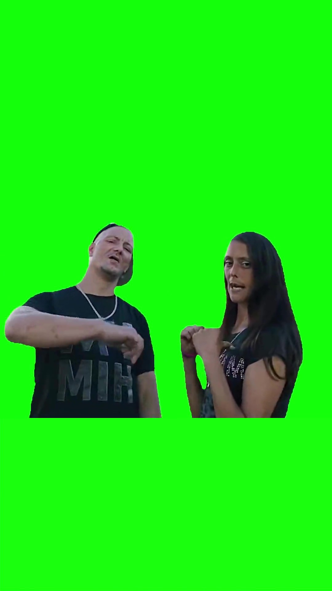Hat toss king green screen