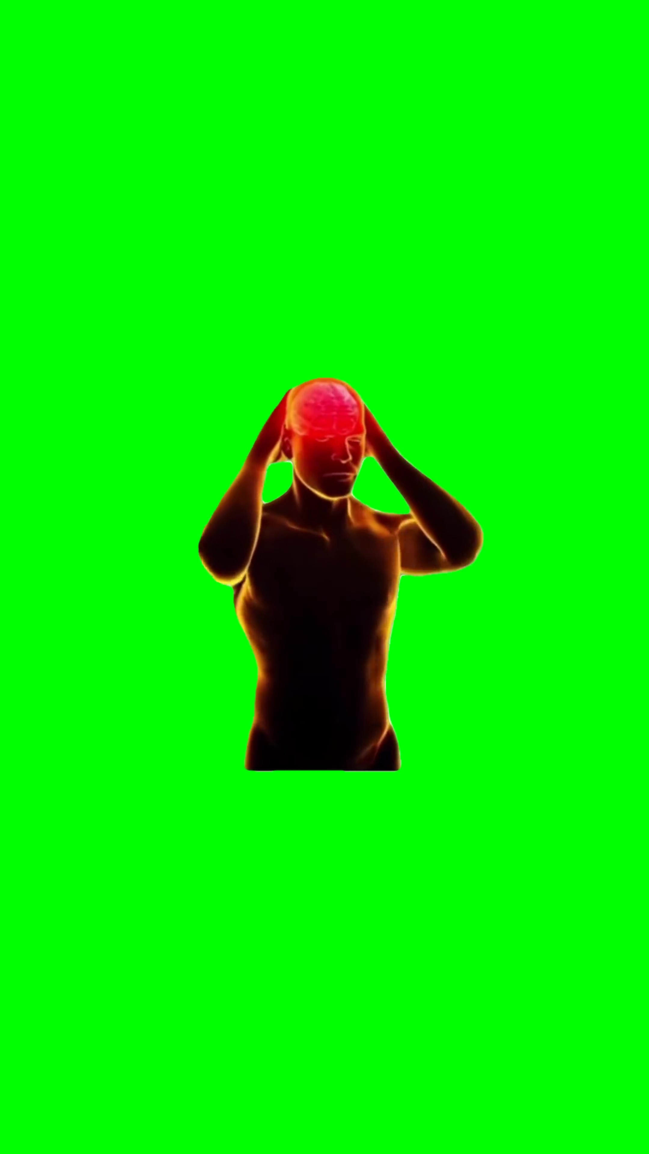 Headache green screen