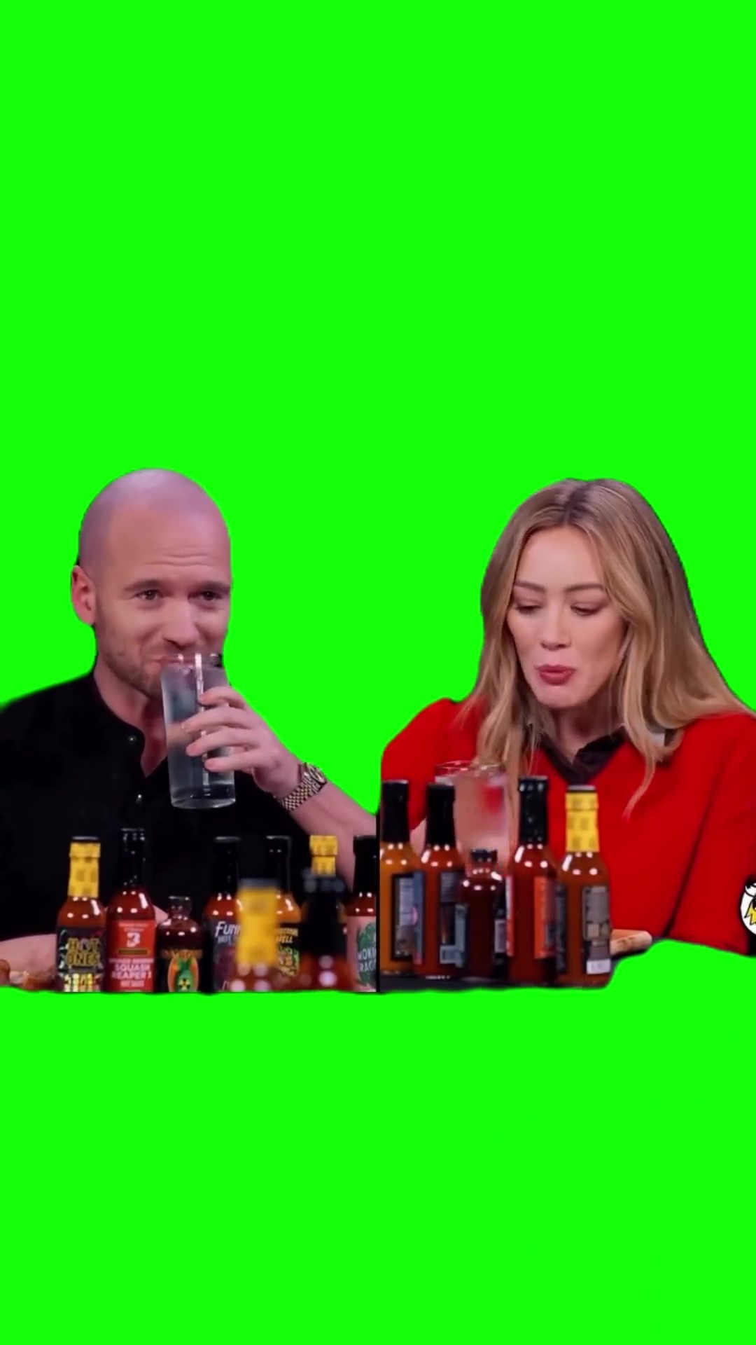 Hillary duff you going for some wawa green screen