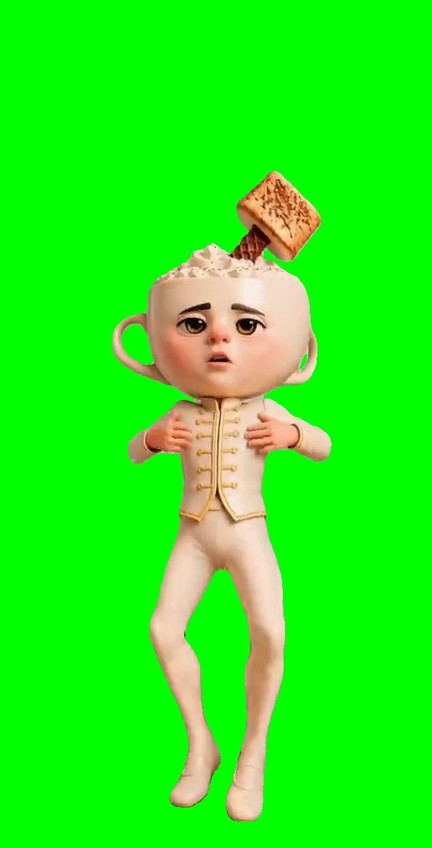Hush Dance brainrot green screen