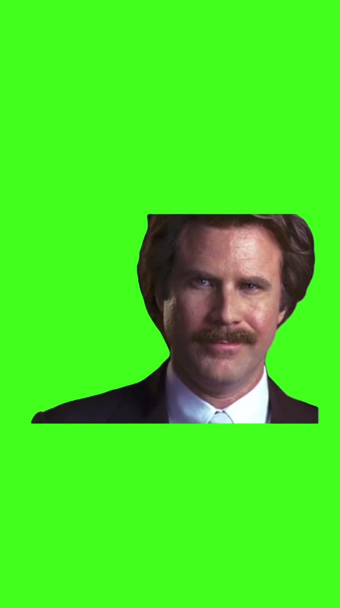 I Look Good Anchorman green screen