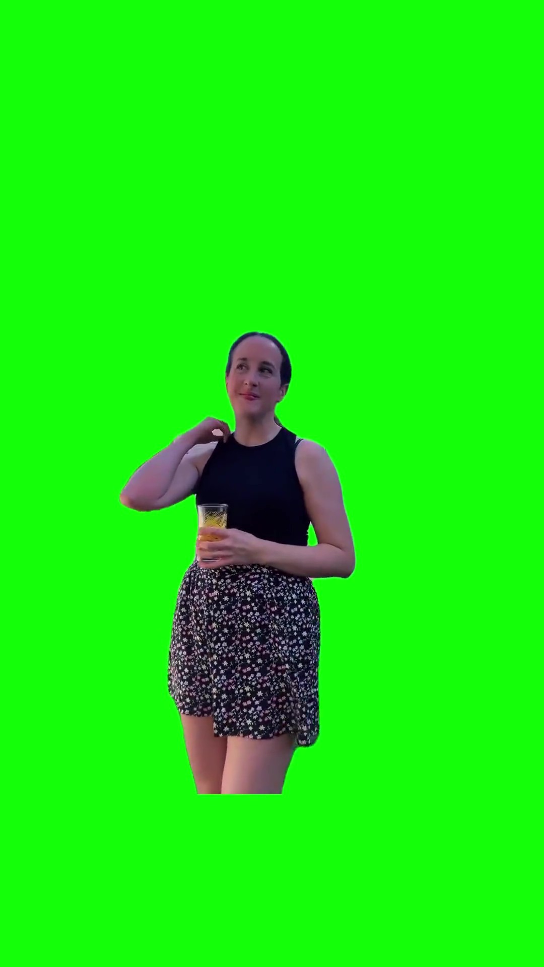 I like that long hair big bone dance green screen
