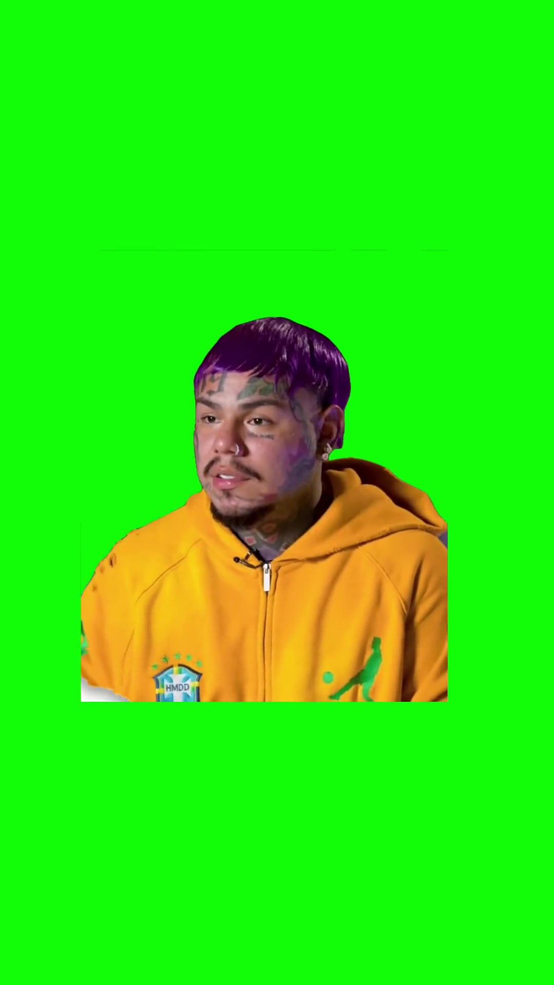 I stole that green screen