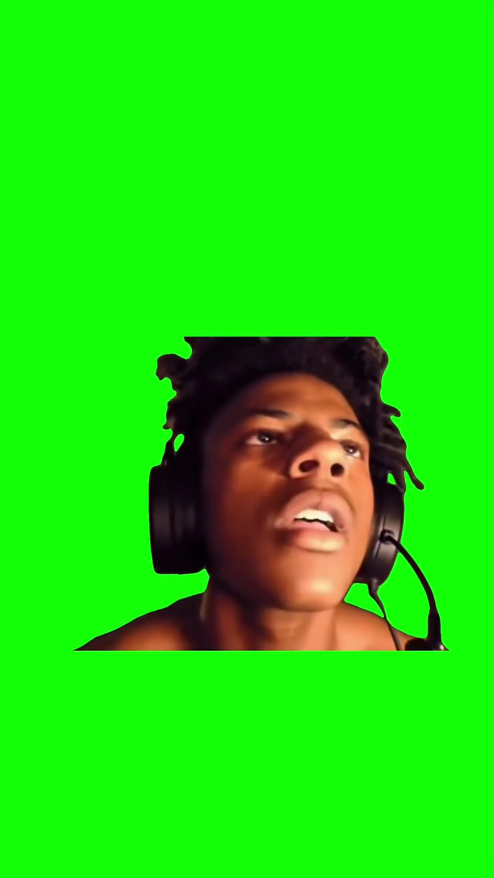 IShowSpeed Screaming green screen