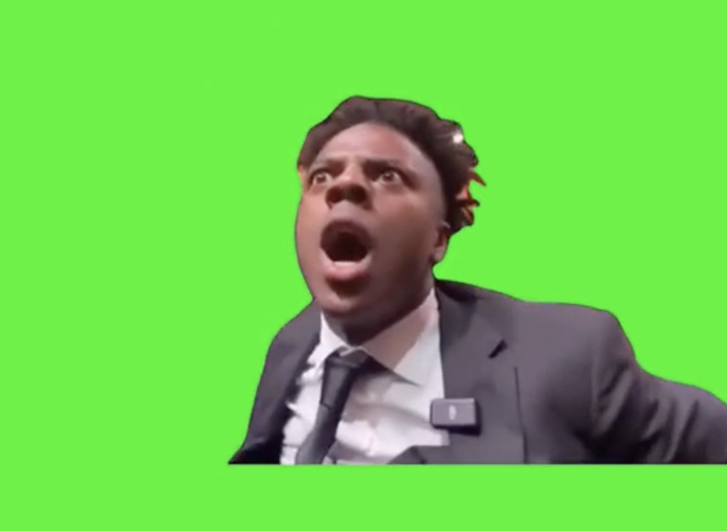 IShowSpeed Shocked green screen