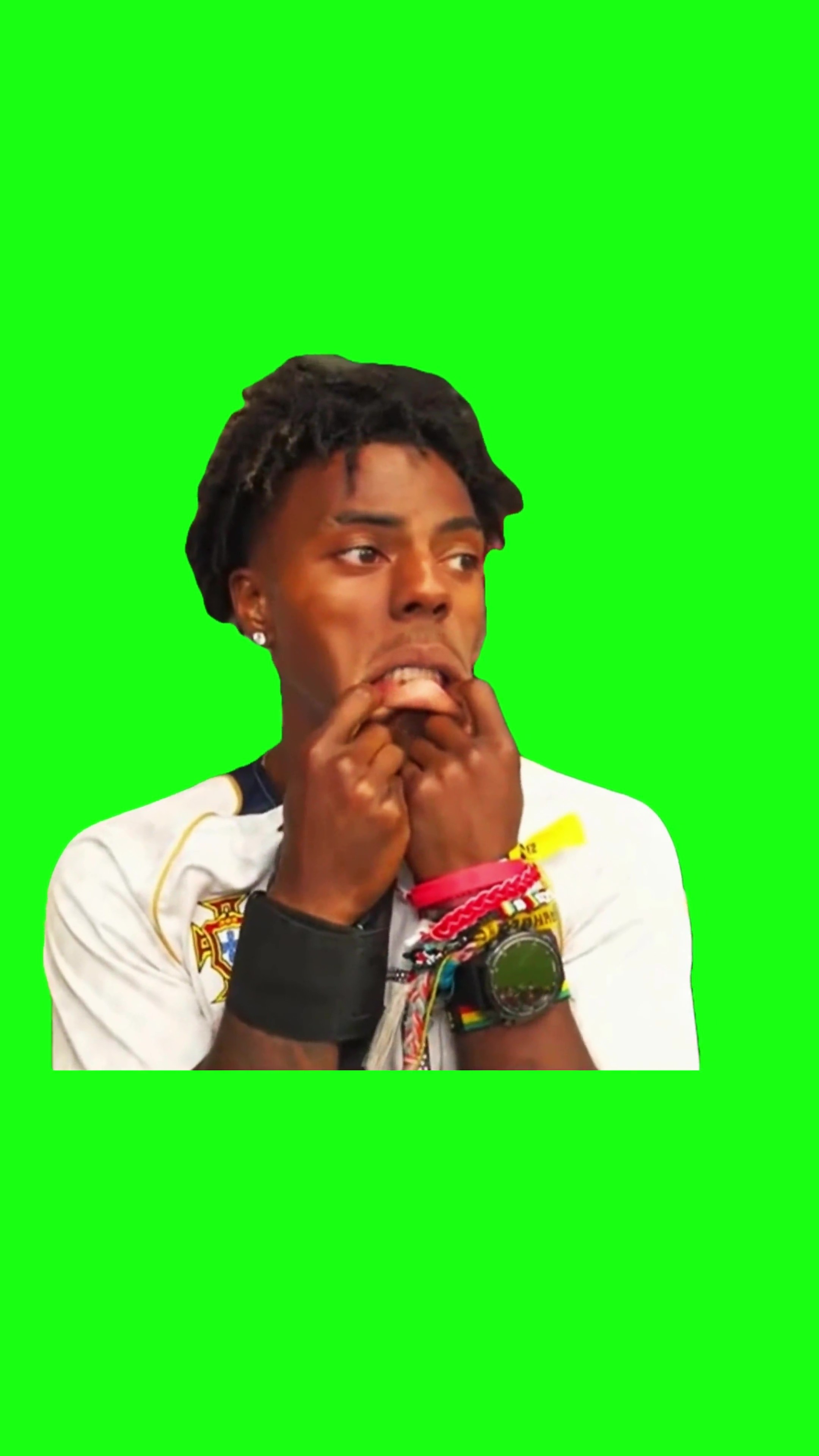 IShowSpeed shocked green screen