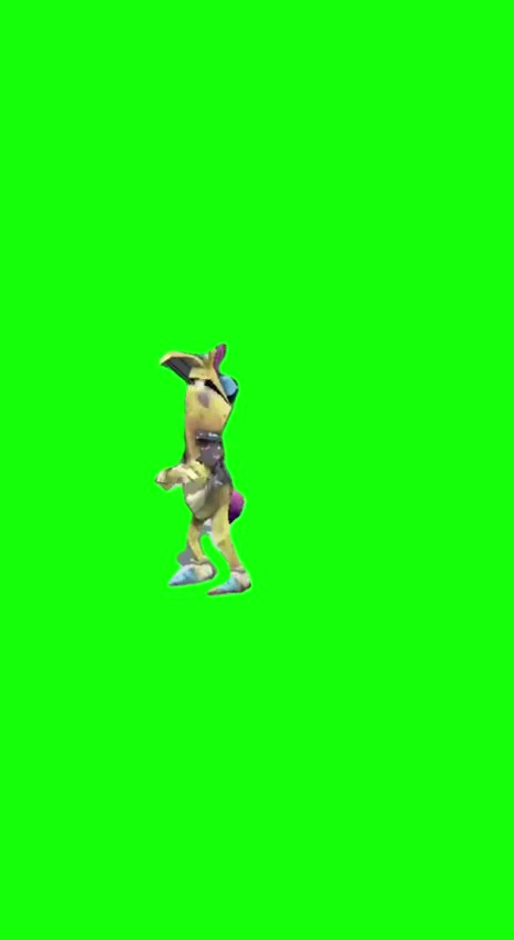 Iconic victory dance oh oh oh green screen