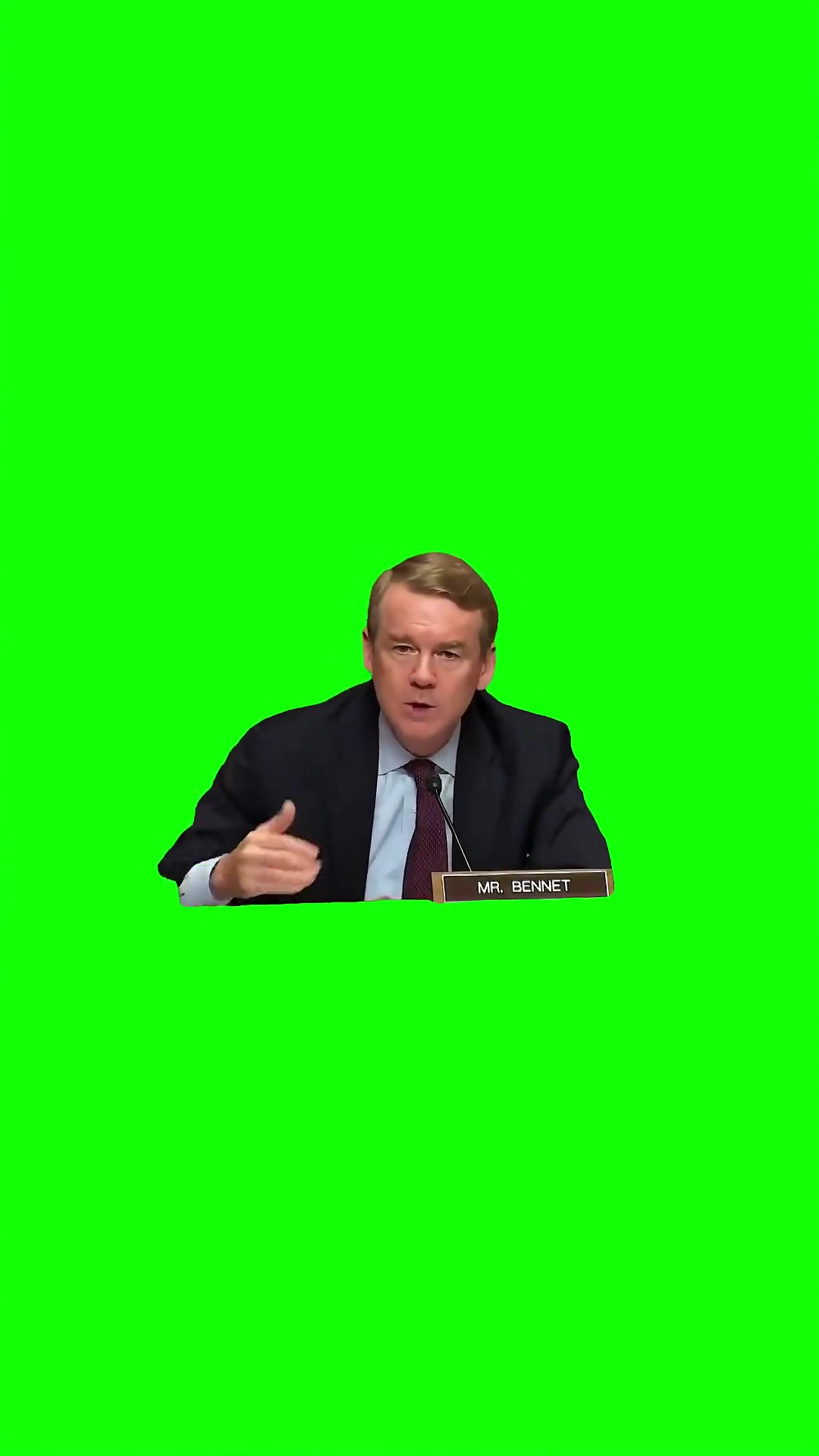 Im asking the question green screen