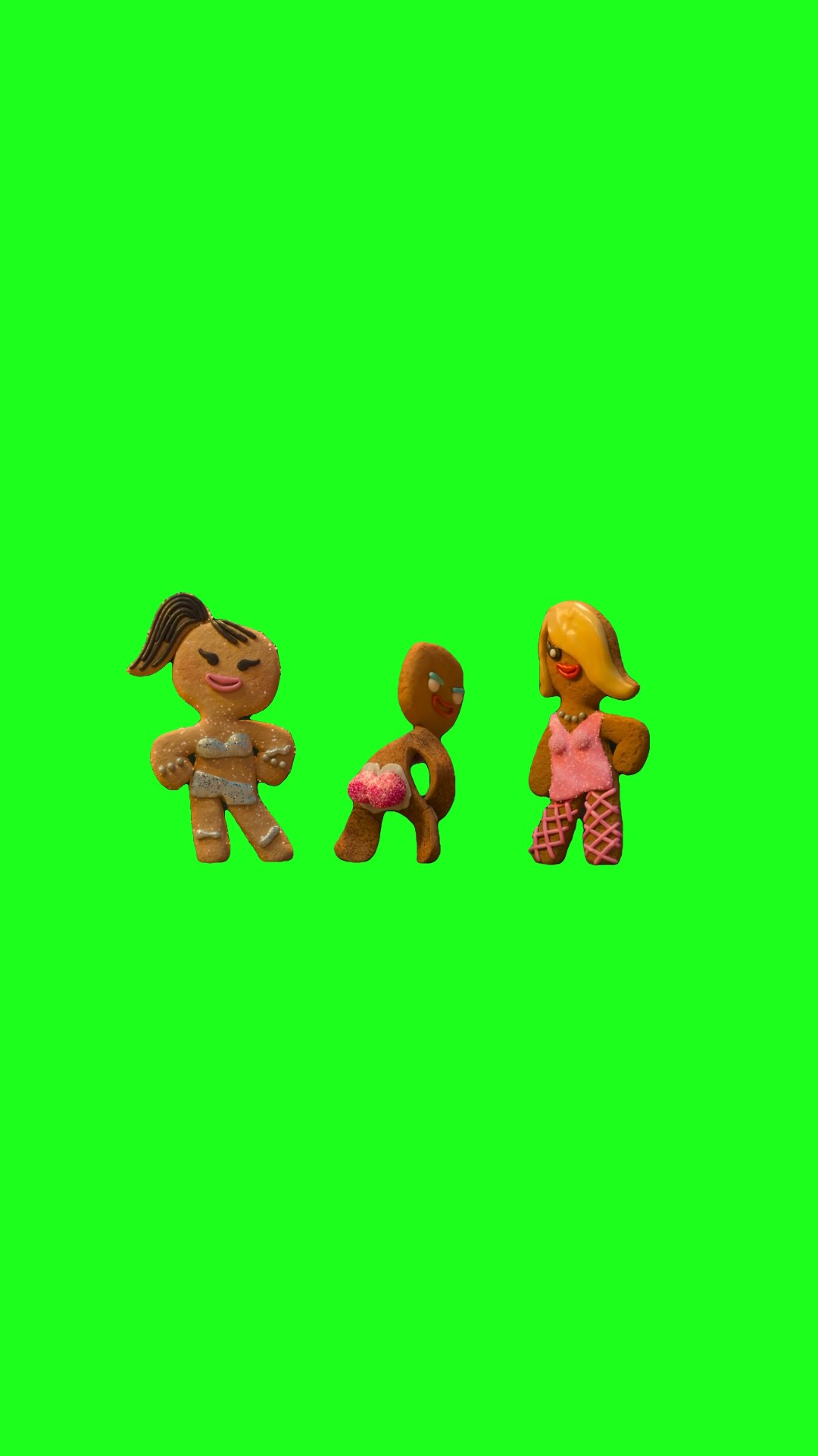 Im caked up green screen