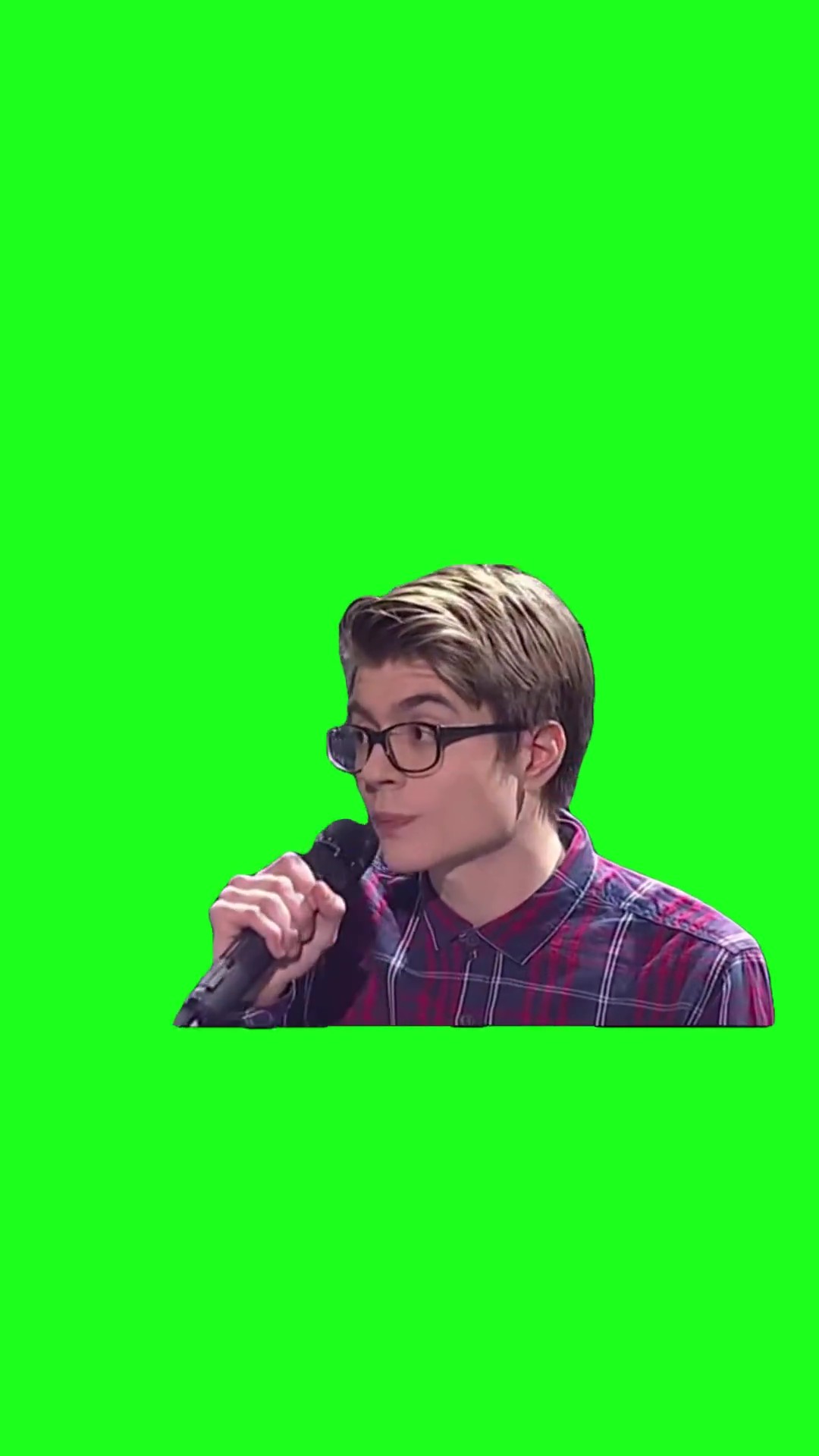 In sorry now green screen