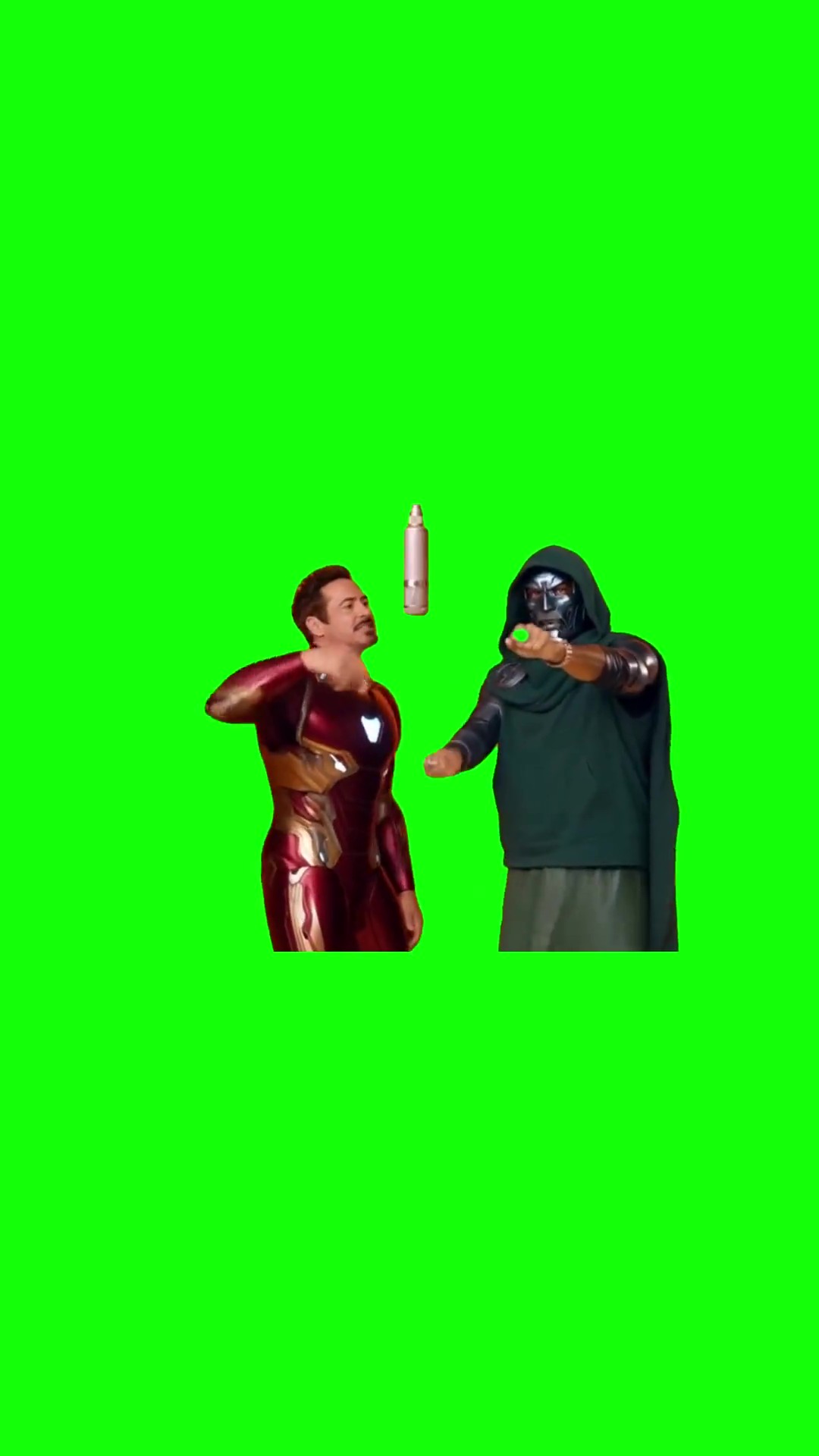 Iron man X Dr.Doom hotel Lobby green screen
