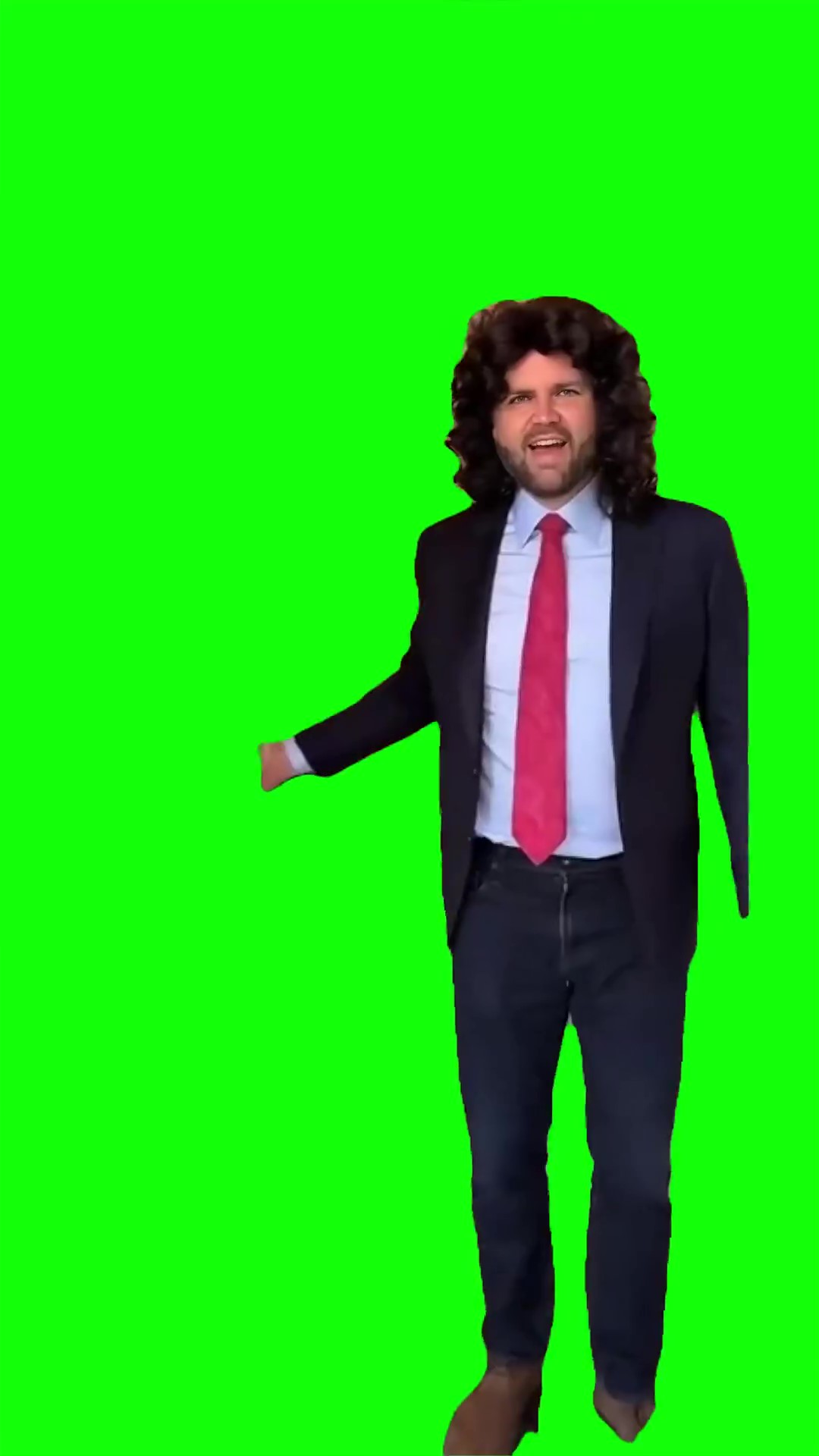 JD Vance green screen