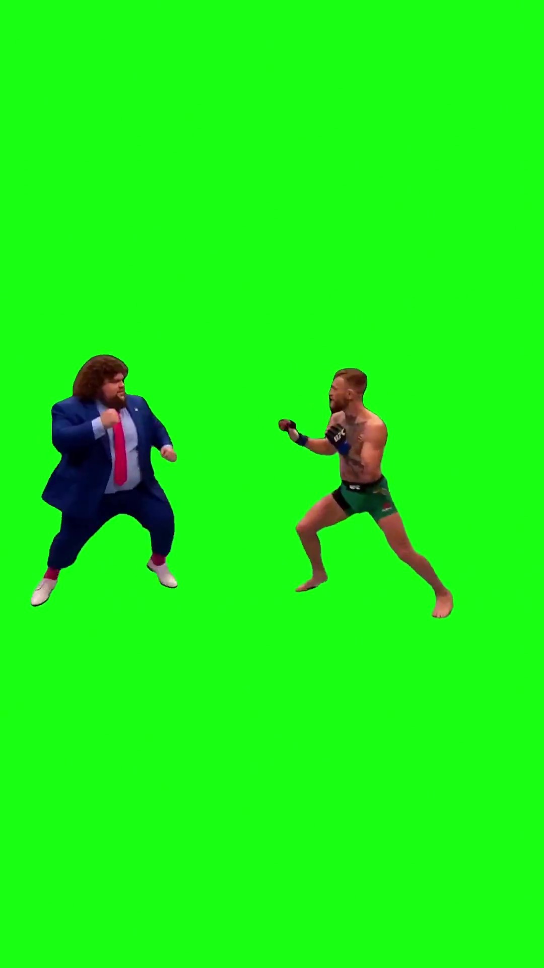 JD Vance vs McGregor green screen