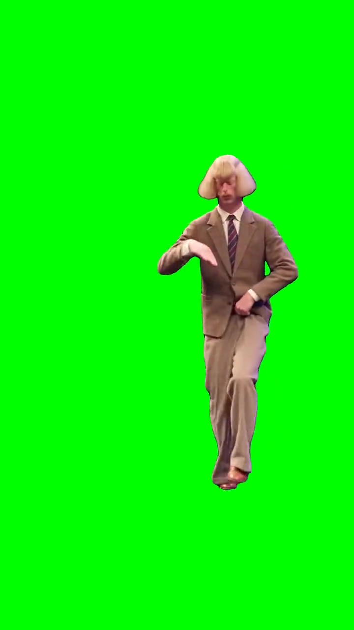 Jean dancing green screen
