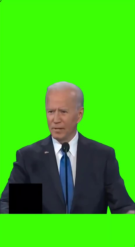 Joe biden show us stop playing around green screen