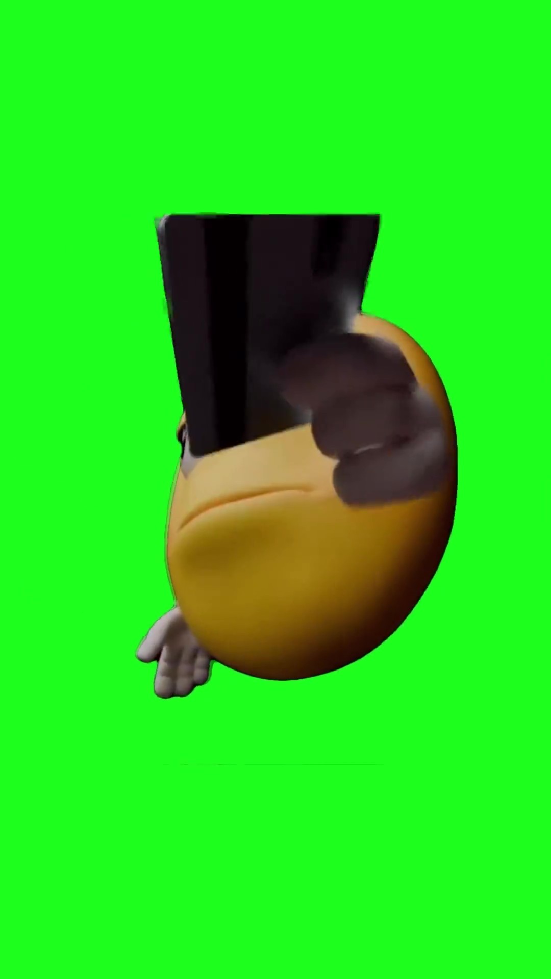 Joe slamming credit card green screen