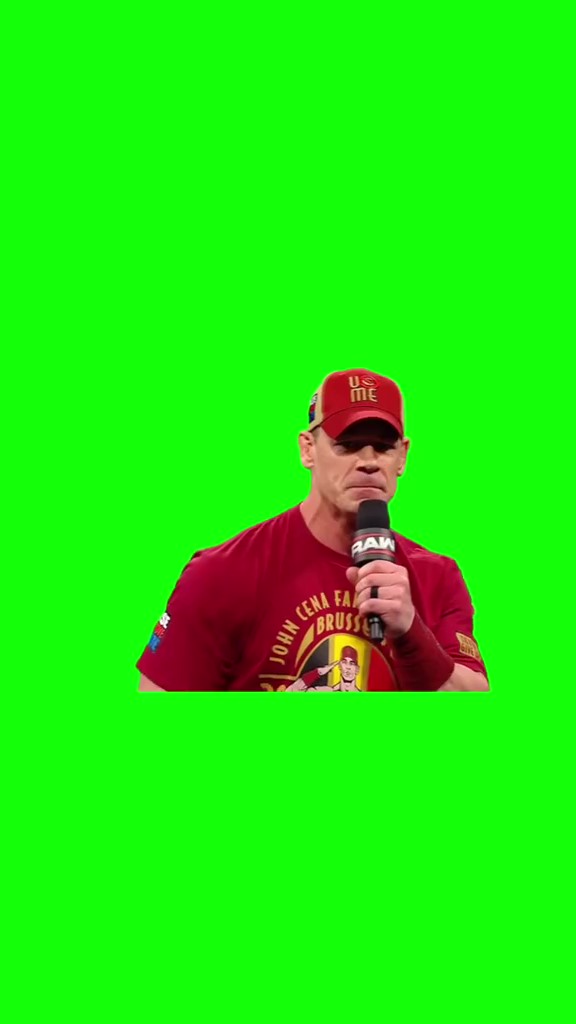 John Cena not one of you asked me how I feel green screen