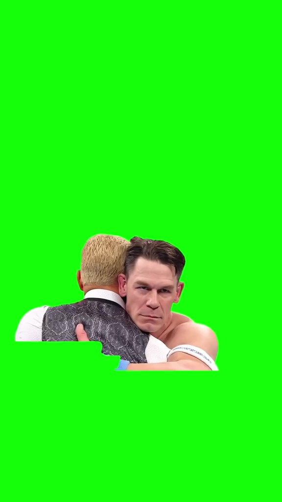 John Cena take down green screen
