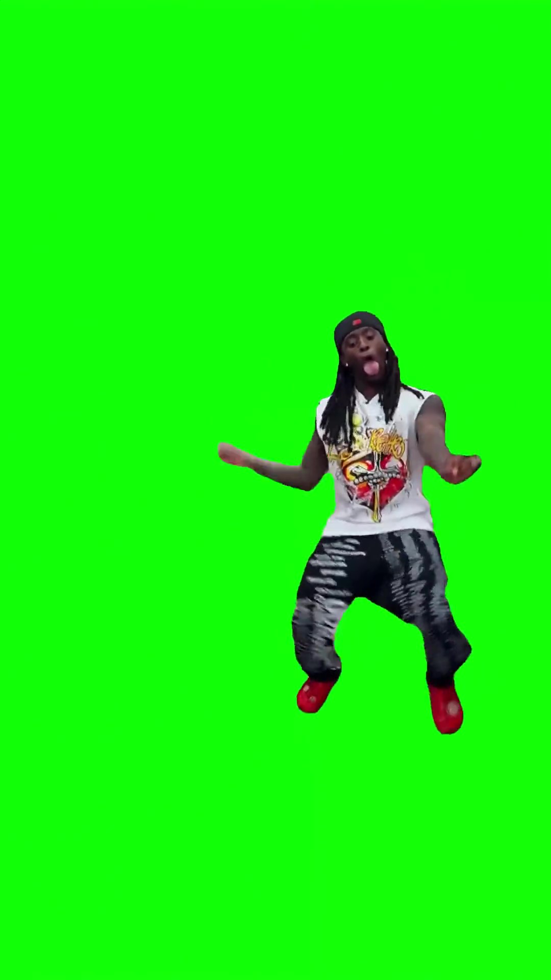 Kai Cenat intro dance green screen