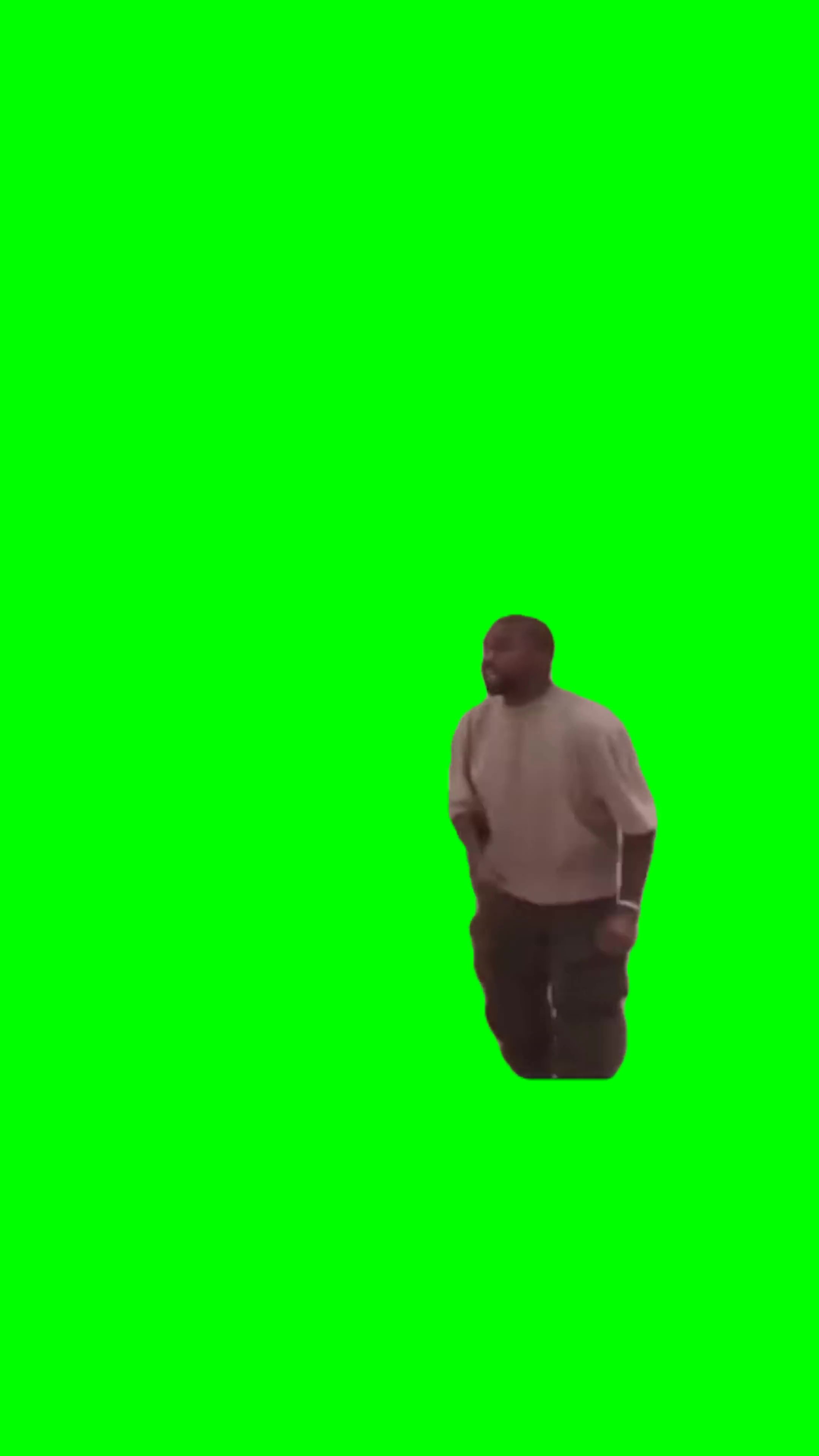 Kanye West It does matter green screen