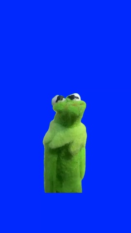 Kermit Never Give Up green screen