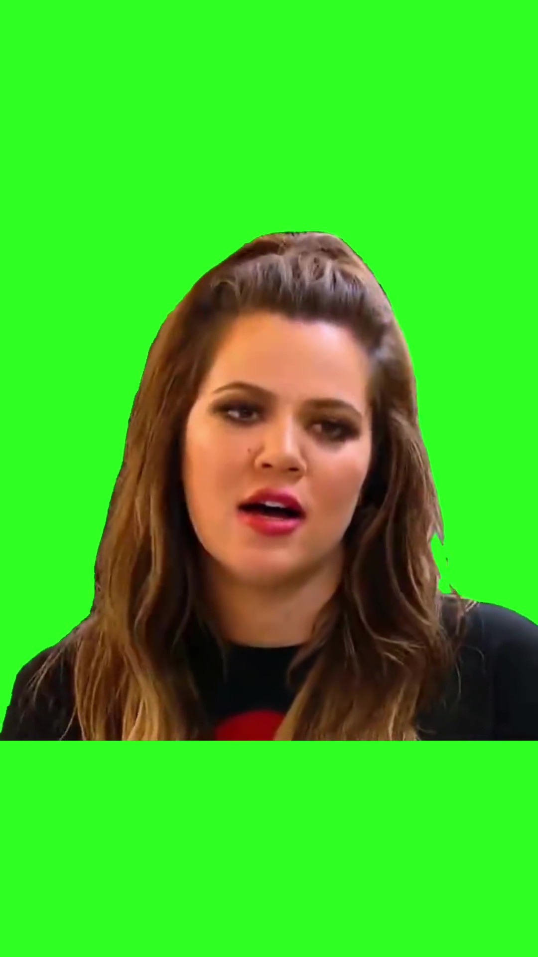 Khloe, “what do you want now rob”  green screen