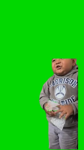 Kid Saying Shhh green screen