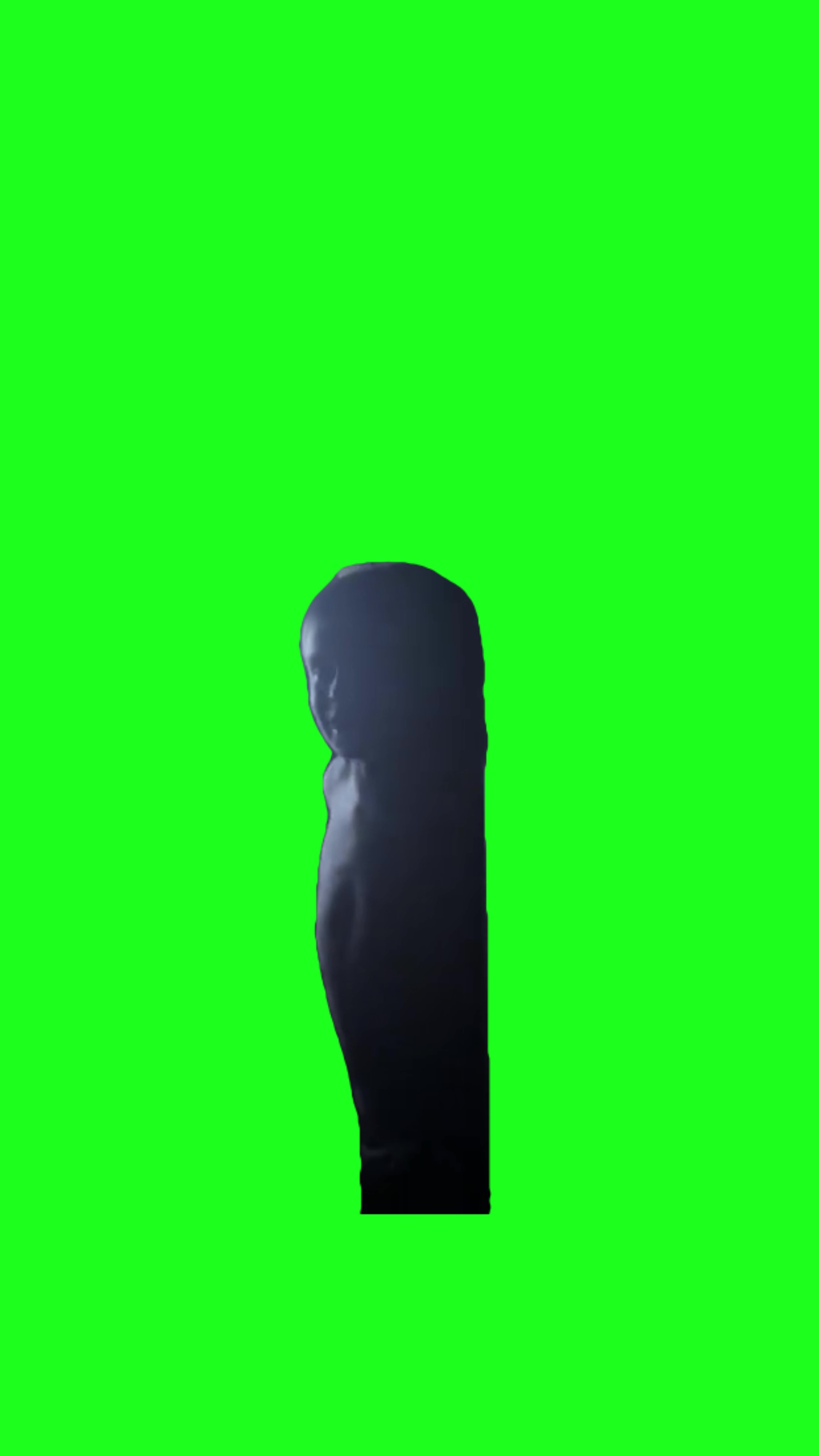 Kid tells his sister to be quite green screen