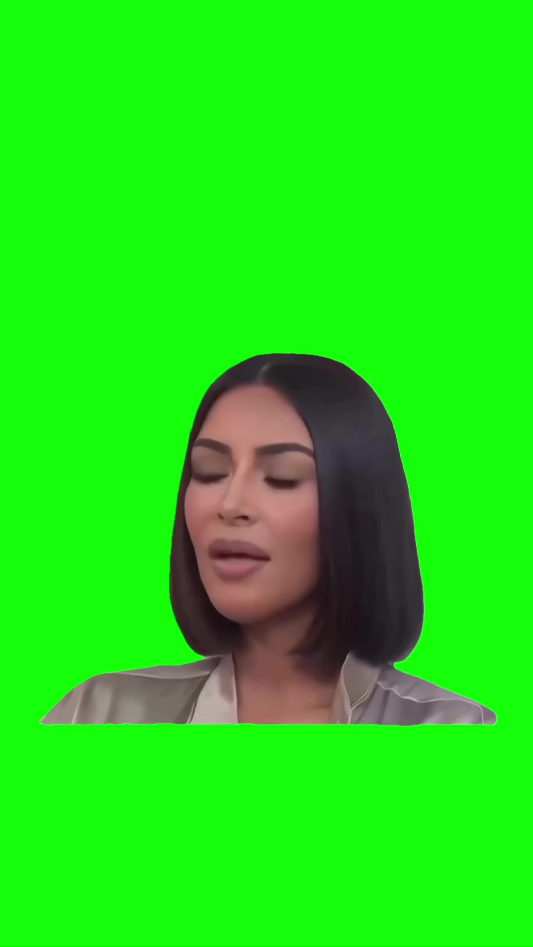 Kim Kardashian I love it green screen