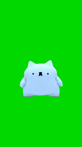 Kitten Phonk Dance green screen