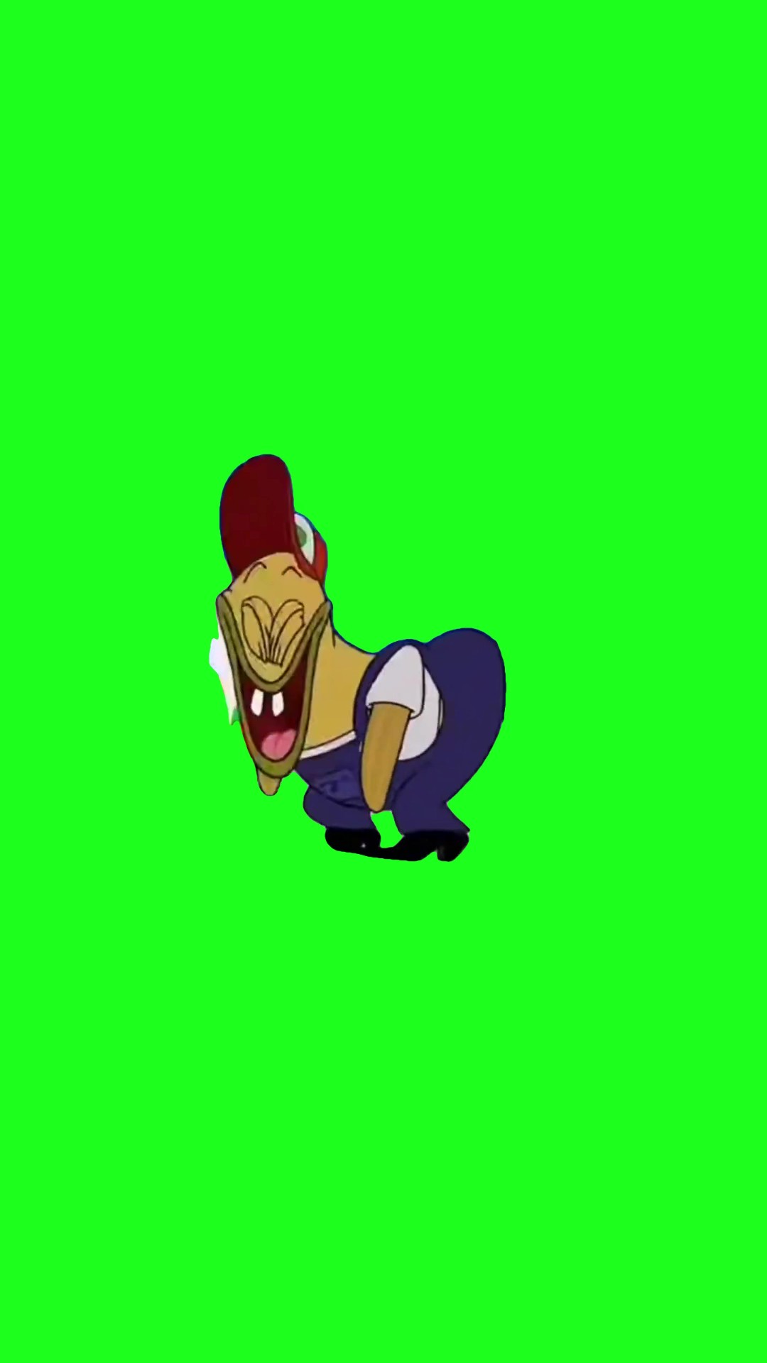 Knee slapper laugh green screen