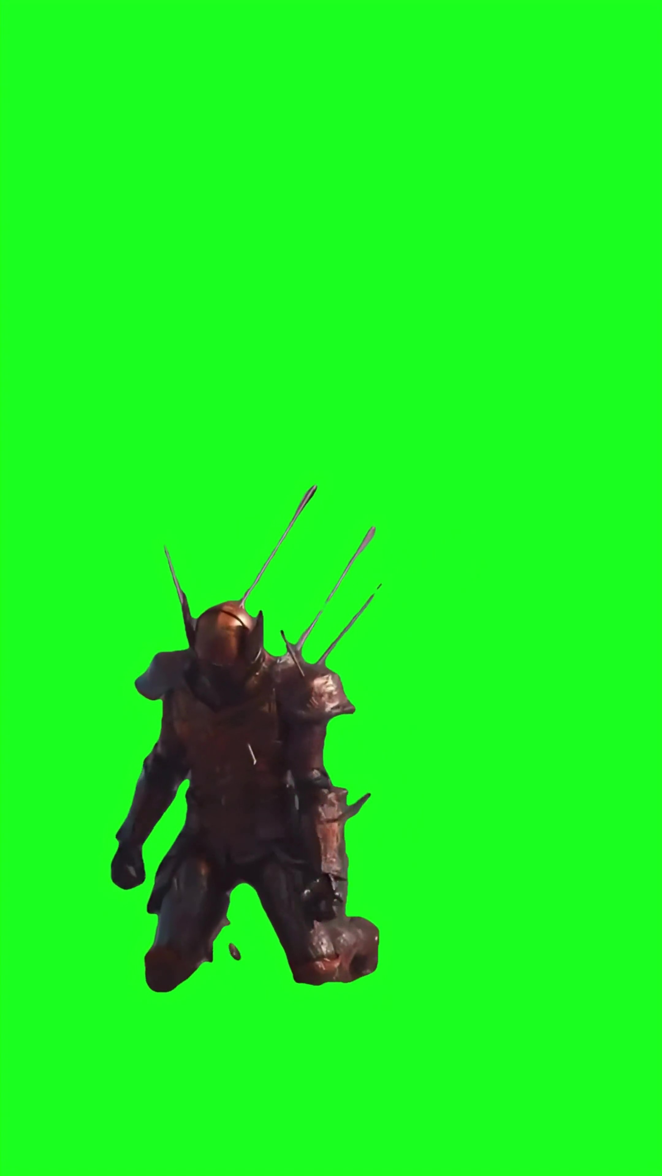 Knight fallen green screen